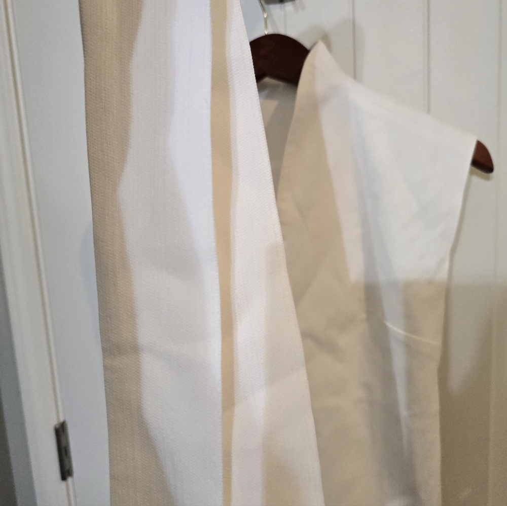 NWT Commense White Sleeveless Vest Top Blouse Tie Waist Belted Xs Old Money - Picture 8 of 10